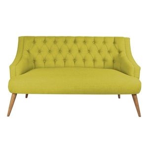Canapea fixa Lamont, Zeon, 2 locuri, 140x74x80 cm, lemn, verde fistic imagine