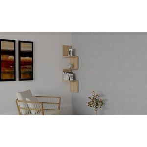 Raft de perete Zokzak, Puqa Design, 25x25x105.4 cm, natural imagine