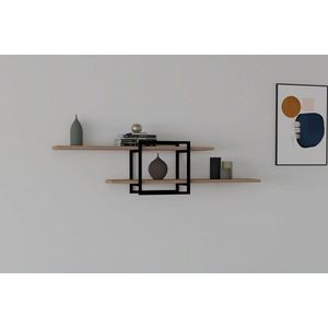 Raft de perete Mone, Asse Home, 120x18x30 cm, maro imagine