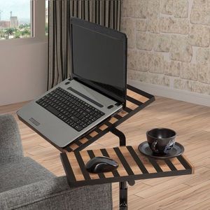 Masuta pentru laptop Glen 768, Sapphire, 67x45.5x87 cm, natural/negru imagine