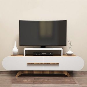 Comoda TV Rose, Hommy Craft, 145x36.8x49.8 cm, maro/alb imagine