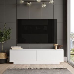 Comoda TV FN1 - W, Locelso, 140x35.5x38.2 cm, alb imagine