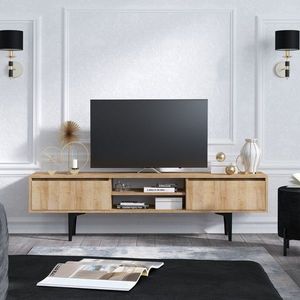 Comoda TV Artemis, Emerald, 150x40x47 cm, natural imagine