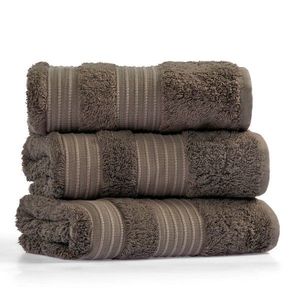 Prosop de baie, L'appartement , London Wash, 60% Bumbac/40% Bambus, Maro imagine