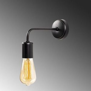Aplica de perete, Denge - 3434, Opviq, 8 x 20 x 15 cm, 1 x E27, 40W, negru imagine