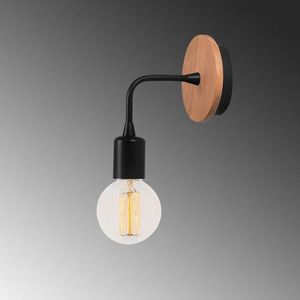 Aplica de perete, Dartini - MR - 735, Alby, 10 x 10 x 13 cm, 1 x E27, 40W, negru imagine