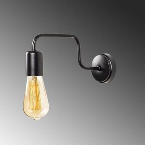 Aplica de perete, Denge - 3433, Opviq, 28 x 4 x 11 cm, 1 x E27, 40W, negru imagine