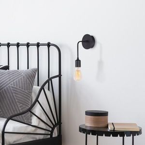 Aplica de perete, Dartini - MR - 887, Alby, 6 x 12 x 27 cm, 1 x E27, 40W, negru imagine