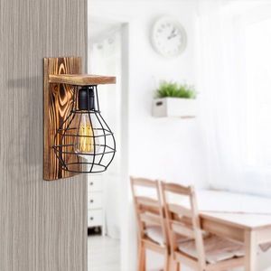 Aplica de perete, Erebos - 121-A, Lustro, 16 x 16 x 30 cm, 1 x E27, 40W, natural imagine