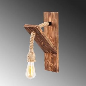 Aplica de perete, Erebos - 115-A, Lustro, 11 x 21 x 40 cm, 1 x E27, 40W, natural imagine