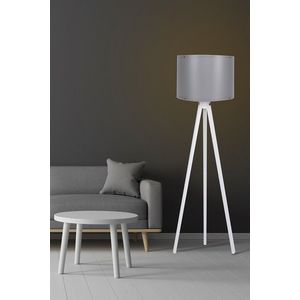 Lampadar, 106, FullHouse, 38 x 145 cm, 1 x E27, 60W, gri/alb imagine