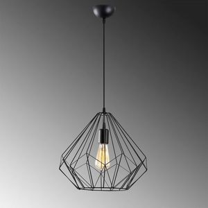 Lustra, Diamond - 703-S, Sheen, 37 x 129 cm, 1 x E27, 40W, negru imagine