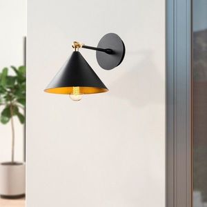Aplica de perete, Berceste - 185BLACK-A, Sheen, 19 x 29 x 20 cm, 1 x E27, 40W, negru imagine