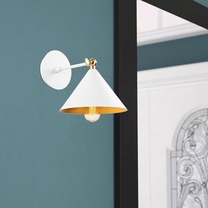 Aplica de perete, Berceste - 185WHITE-A, Sheen, 19 x 29 x 20 cm, 1 x E27, 40W, alb imagine