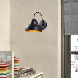 Aplica de perete, Berceste - 180BLACK-A, Sheen, 20 x 27 x 24 cm, 1 x E27, 40W, negru imagine