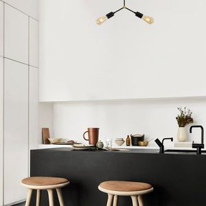 Lustra, Sparrow - 1252, Tatum, 34 x 10 x 26 cm, 2 x E27, 40W, negru imagine