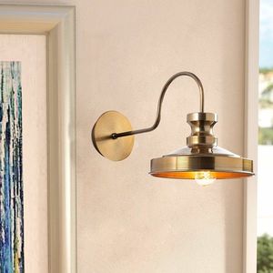 Aplica de perete, Berceste - 182VINTAGE-A, Sheen, 22 x 42 x 23 cm, 1 x E27, 40W, auriu imagine