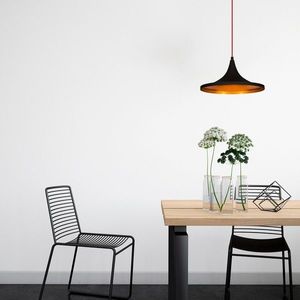 Lustra, Elmas - 3531, Opviq, 35 x 117 cm, 1 x E27, 40W, negru/rosu imagine