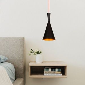Lustra, Elmas - 3541, Opviq, 19 x 140 cm, 1 x E27, 40W, negru/rosu imagine