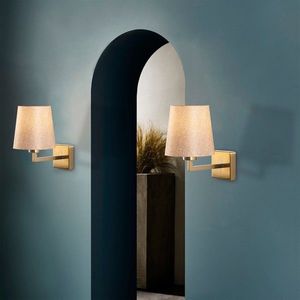 Aplica de perete, Profil - 4651, Opviq, 18 x 24 x 30 cm, 1 x E27, 40W, aramiu/crem imagine