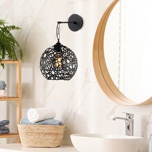 Aplica de perete, Fellini - MR - 710, Alby, 25 x 30 x 35 cm, 1 x E27, 40W, negru imagine