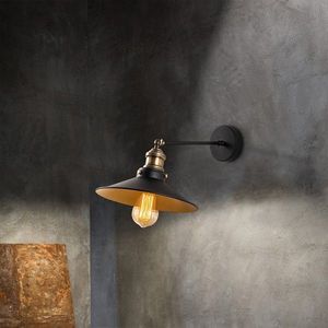 Aplica de perete, Saglam - 3741, Opviq, 25 x 40 x 20 cm, 1 x E27, 40W, negru/auriu imagine