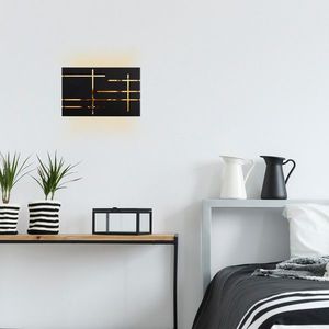 Aplica de perete, 622 - A, Opviq, 35 x 10 x 22 cm, 1 x E27, 40W, negru imagine