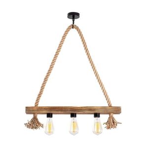 Lustra, Erebos - 105-AV, Lustro, 60 x 9 x 60 cm, 3 x E27, 40W, natural imagine