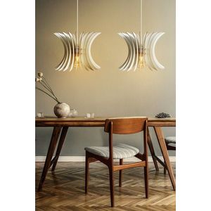 Lustra 2 piese, 148, FullHouse, 26.5 x 55 cm, 1 x E27, 60W, alb imagine