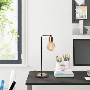 Lampa de masa, Harput - N-1320 , Alby, 17 x 52 cm, 1 x E27, 40W, negru/aramiu antic imagine