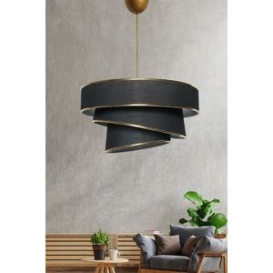 Lustra, Couper - Black, Gold, FullHouse, 40 x 40 x 72 cm, 1 x E27, 60W, negru/auriu imagine