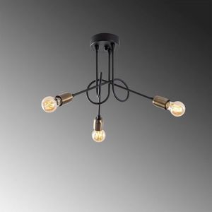 Lustra, Viraj - 10875, Fulgor, 45 x 45 x 32 cm, 3 x E27, 15W, negru imagine