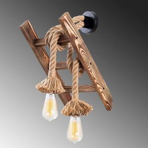 Aplica de perete, Erebos - 120-A, Lustro, 25 x 26 x 45 cm, 1 x E27, 40W, natural imagine