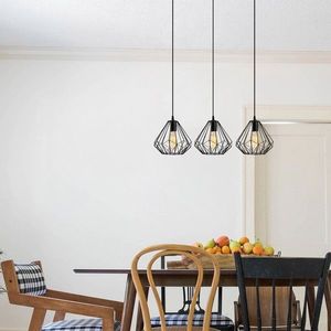 Lustra, Diamond - 704-S1, Sheen, 73 x 117 cm, 3 x E27, 40W, negru imagine