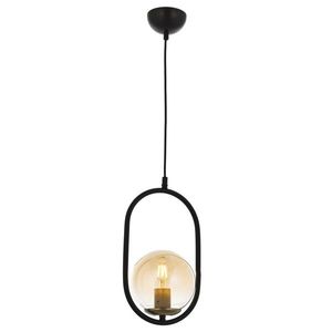 Lustra, Av-4275-1Bsy, Aurora, 16 x 100 cm, 1 x E27, 60W, negru imagine