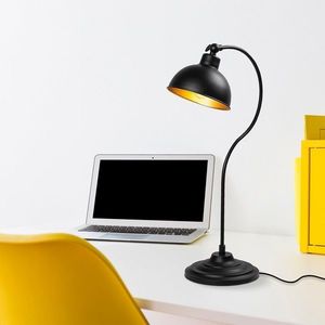 Lampa de masa, Konika - 12262, Fulgor, 19 x 29 x 58 cm, 1 x E27, 40W, negru imagine