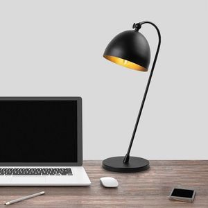 Lampa de masa, Acuka - 12292, Fulgor, 18 x 26 x 54 cm, 1 x E14, 40W, negru imagine
