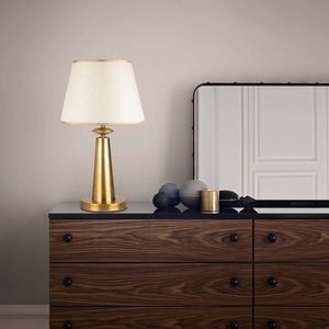 Lampa de masa, Pardo - 3041, Opviq, 30 x 55 cm, 1 x E27, 40W, aramiu antic imagine