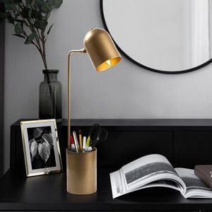 Lampa de masa, Pot - 11490, Fulgor, 12 x 27 x 67 cm, 1 x E14, 40W, auriu imagine