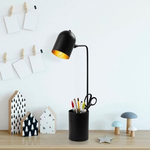 Lampa de masa, Pot - 11491, Fulgor, 12 x 27 x 67 cm, 1 x E14, 40W, negru imagine