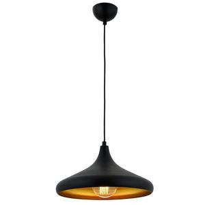 Lustra, AV-4106-M8-BSY-36, Avonni, 35 x 80 cm, 1 x E27, 60W, negru imagine