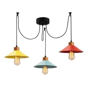 Lustra, Manavgat - N-553, Alby, 114 x 24 x 100 cm, 3 x E27, 40W, multicolor imagine