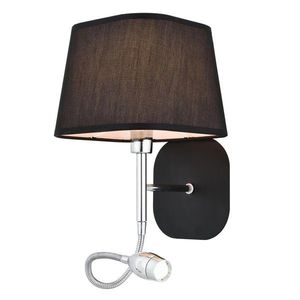 Aplica de perete, HAP-9071-1BS-LED, Aurora, 18 x 22 x 51 cm, 1 x E14, 40W, negru imagine