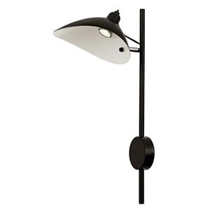 Aplica de perete, AP-9127-1BSY, Aurora, 21 x 20 x 60 cm, 1 x E14, 40W, negru imagine