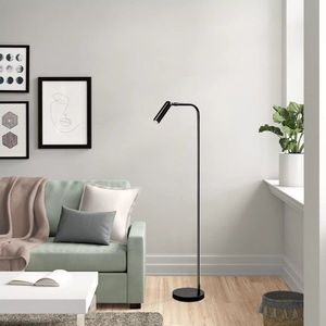 Lampadar, Ugur - 6051, Opviq, 22 x 22 x 120 cm, LED, 1W 2700 K, negru imagine