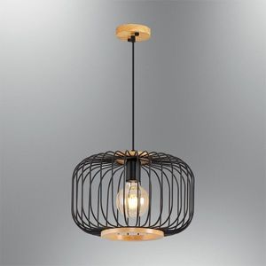 Lustra, L1275 - Black, Lightric, 34 x 120 cm, 1 x E27, 40W, negru imagine