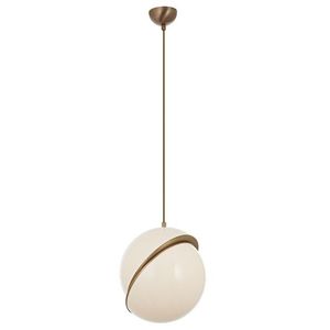 Lustra, Av-1861-1Eb, Aurora, 30 x 90 cm, 1 x E27, 80W, alb/aramiu antic imagine