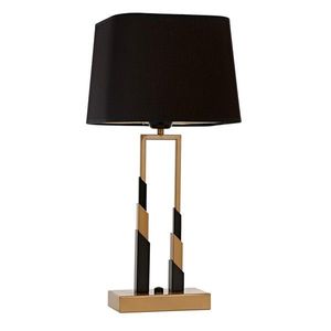 Lampa de masa, ML-9125-1BSA, Aurora, 22 x 22 x 55 cm, 1 x E27, 60W, negru/aramiu antic imagine