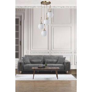 Lustra, Morino, Stala, 30 x 70 cm, 4 x E27, 60W, alb imagine