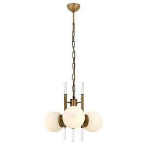 Lustra, Av-1893-3E, Aurora, 50 x 60 cm, 3 x E27, 60W, alb/aramiu antic imagine